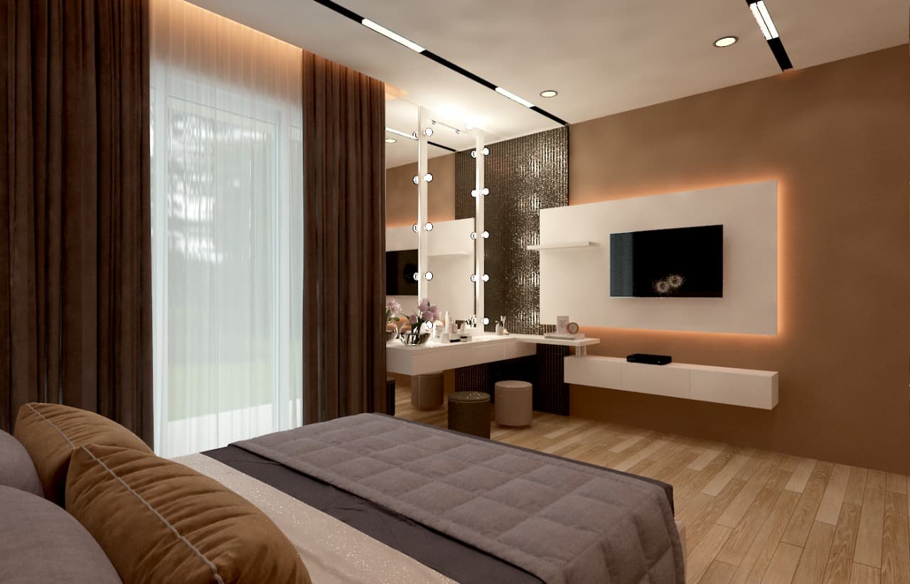 Master Bedroom with Vanity